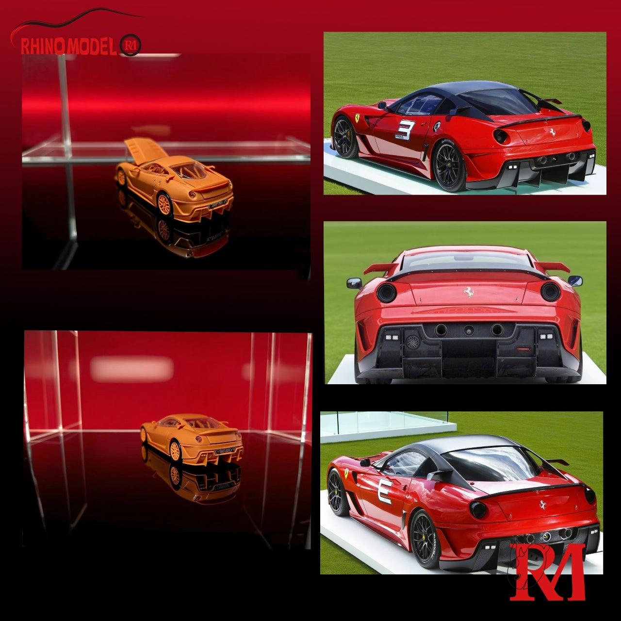 (PREORDER) Rhino Model Ferrari 599XX (Red)