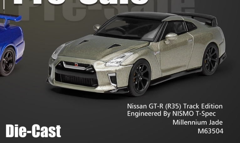 (PREORDER) Motorhelix Nissan GT-R (R35) Track Edition Engineered By Nismo T-Spec (Millennium Jade)