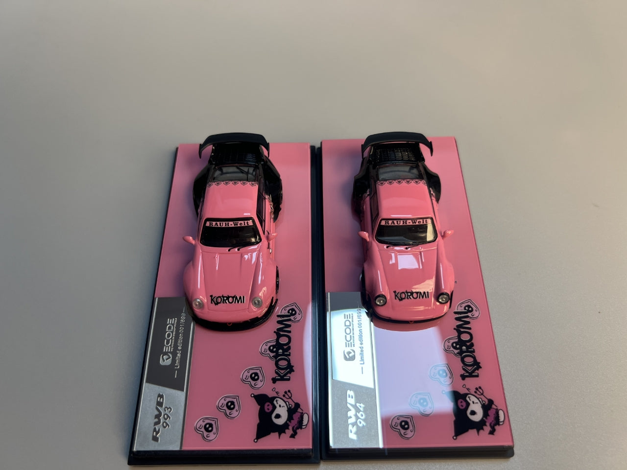 (PREORDER) DEcode Porsche RWB993 or RWB964 Wide-Body Modified (Kuromi Pink/Black)