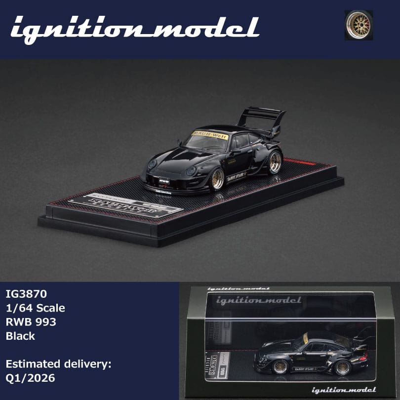 (PREORDER) Ignition Model Porsche RWB993 (Black)