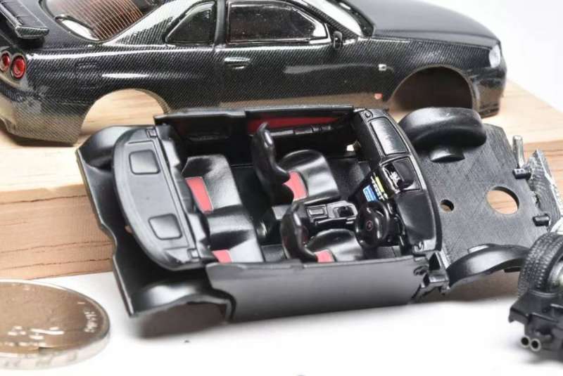 (PREORDER) Stance Hunters Nissan Skyline GT-R R34 (Full Carbon-Blue)