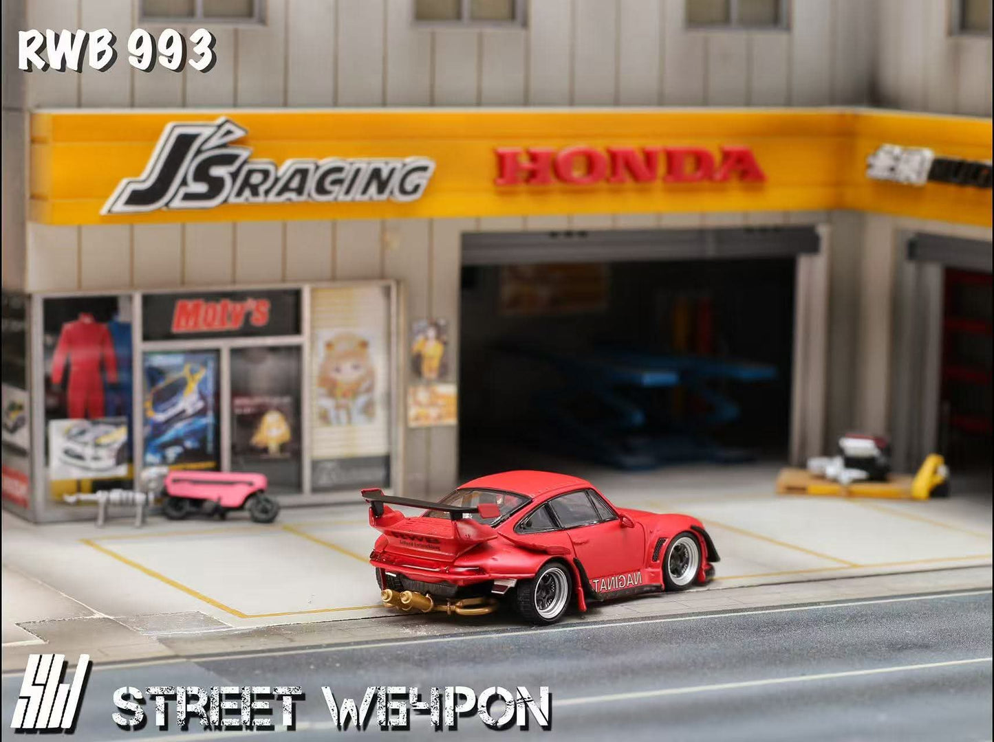 (PREORDER) Street Weapon Porsche RWB 993 Naginata Livery