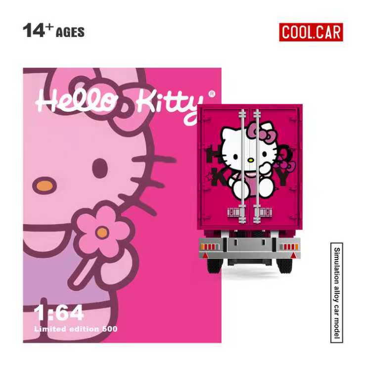 (PREORDER) Cool Car Scania Container Truck - Hello Kitty Livery