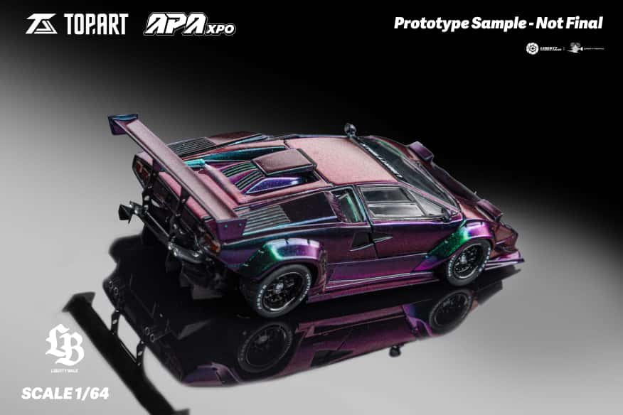 (PREORDER) Topart Liberty Walk LBWK Lamborghini Countach (Chameleon)