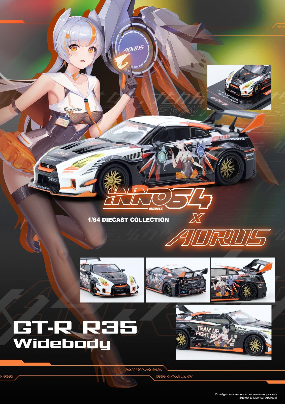 (PREORDER) Inno64 x Auros Limited Event Edition Nissan GT-R R35 Widebody