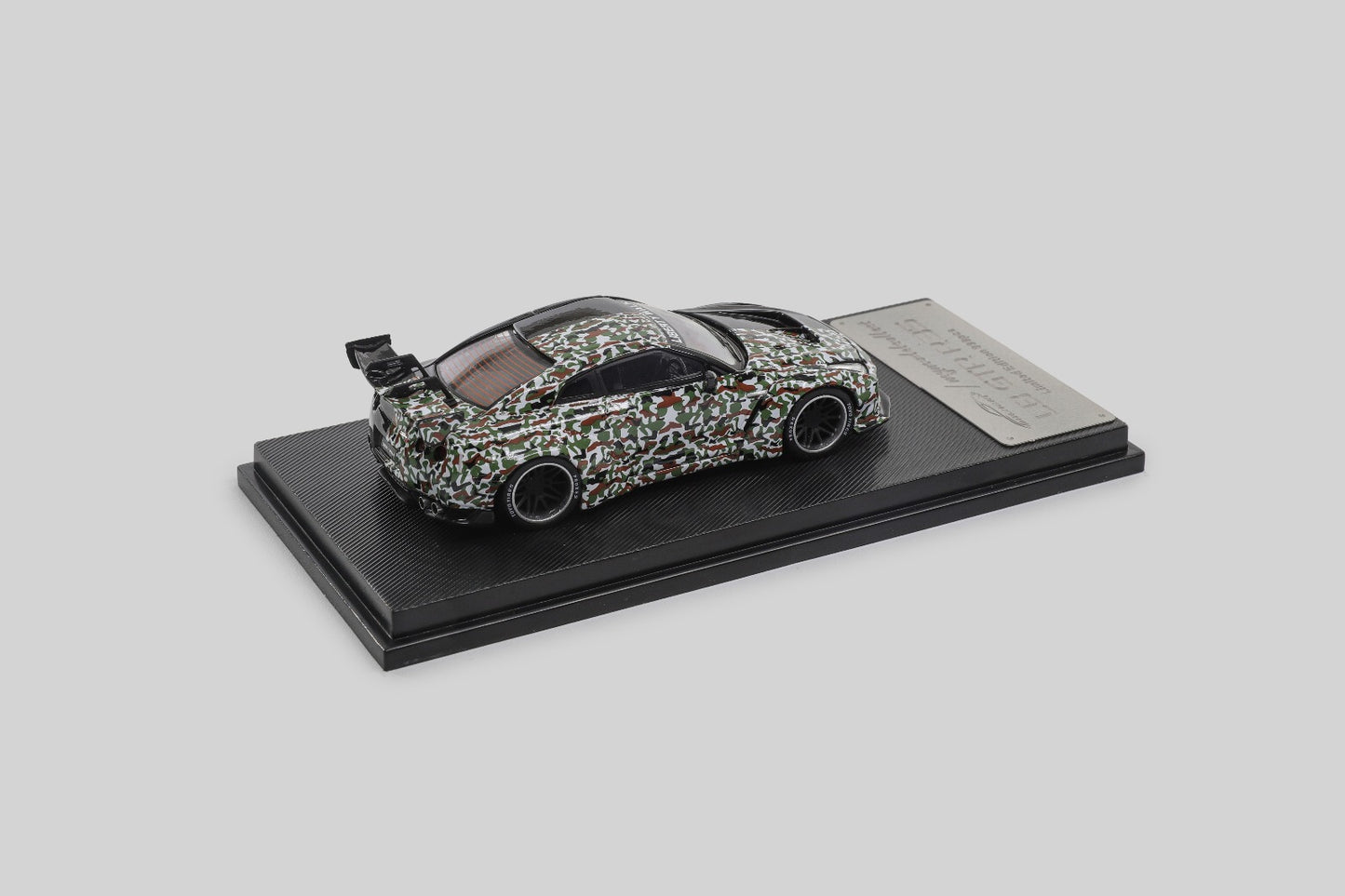 (PREORDER) My Model Collect Nissan GT-R R35, LB Wide-body Modified (Black-Camouflage)
