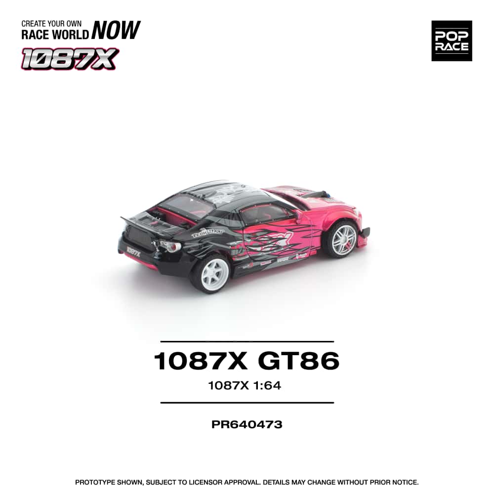 (PREORDER) Pop Race - Toyota Supra 1087X GT86 (Pink)
