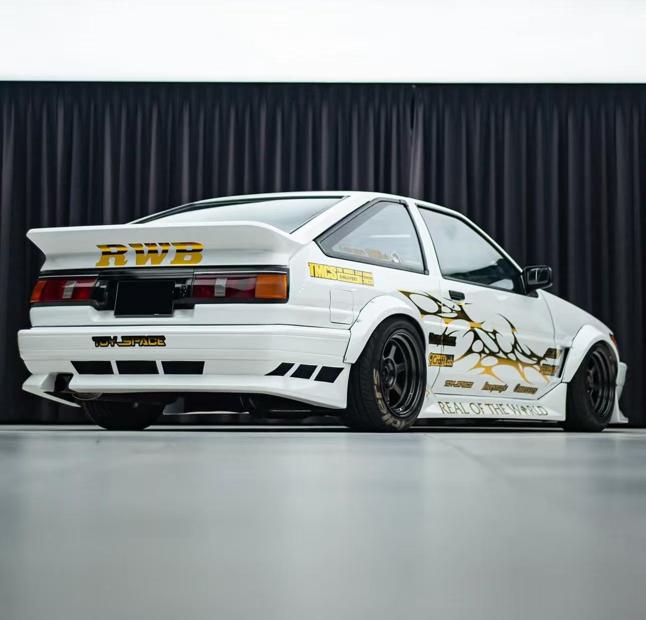 (PREORDER) DCT RWB Toyota AW86 (TMCS Singapore Limited Edition - White w/Chrome Gold)