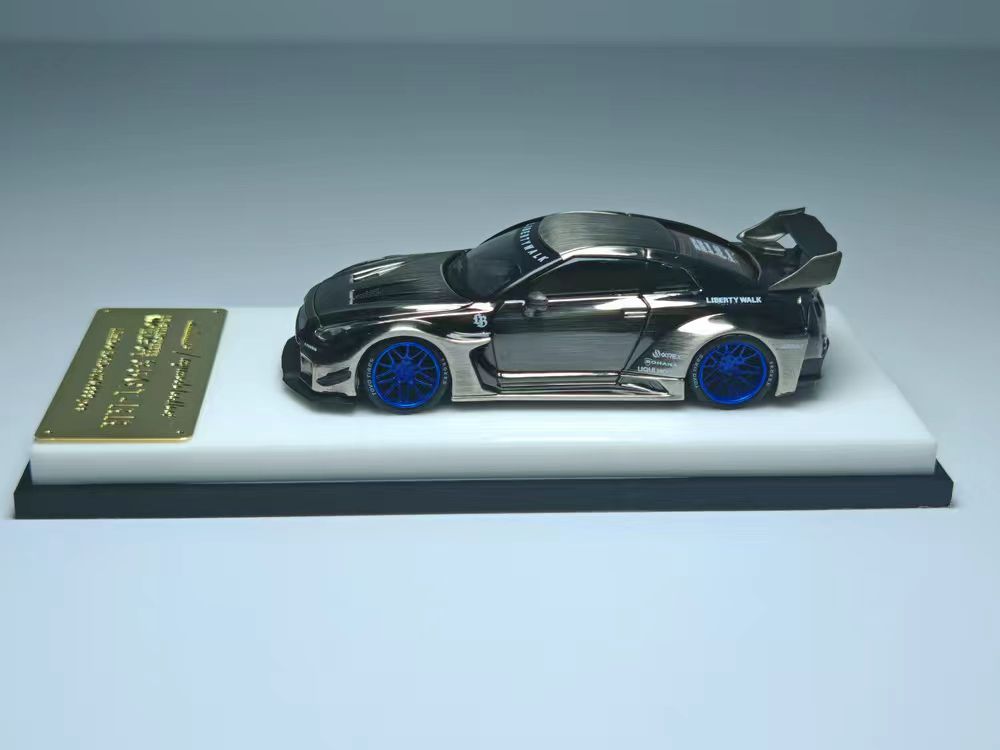 (PREORDER) My Model Collect Liberty Walk Nissan 35GT-RR (Chromed Black Brushed)