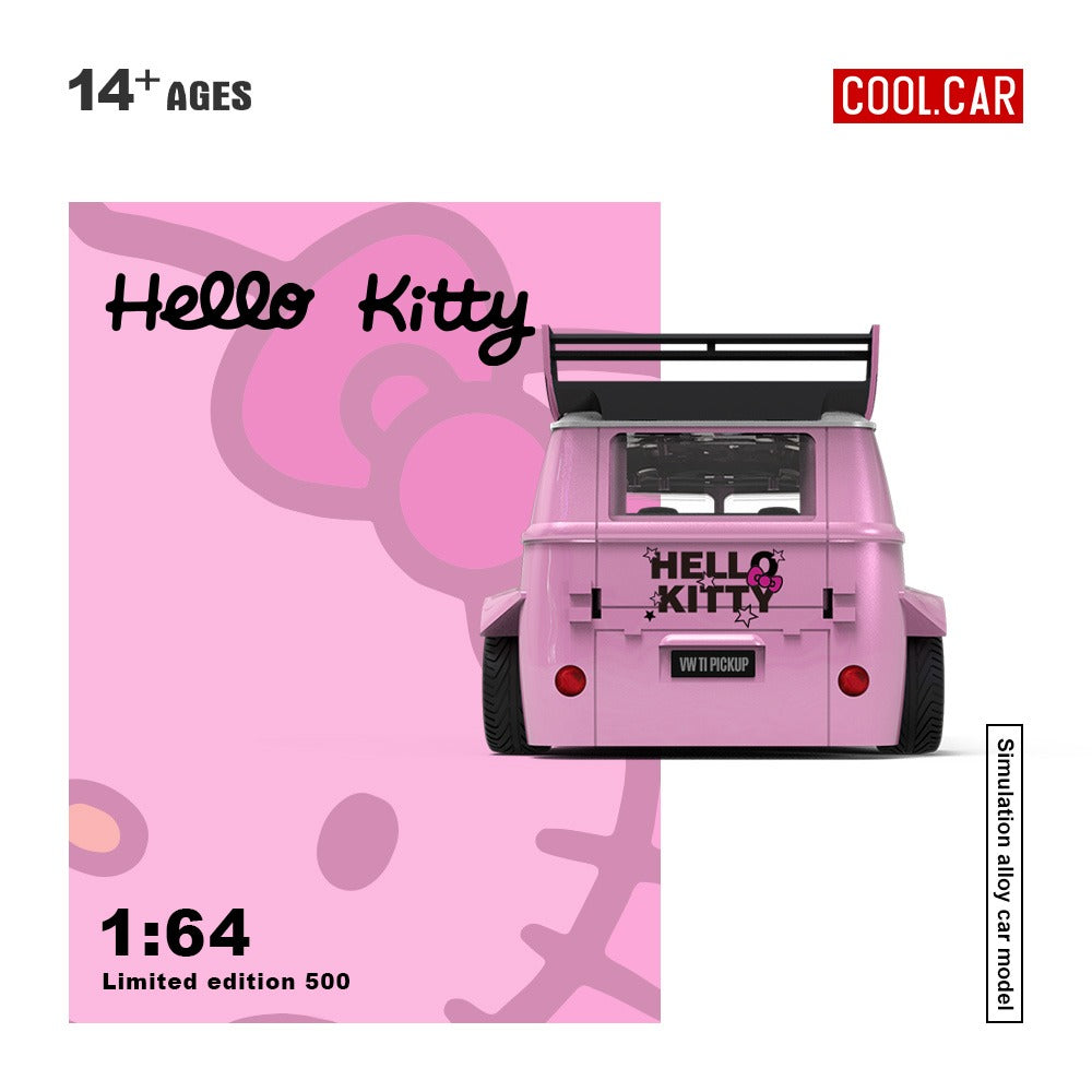(PREORDER) Cool Car Volkswagen T1 Pickup (Hello Kitty-Light Pink)