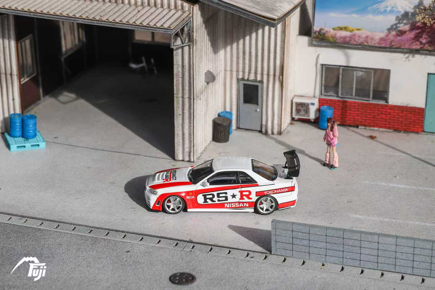(PREORDER) Fuji Skyline Nissan R34 GT-R Nismo Z-Tune High-end Version (White RSR)