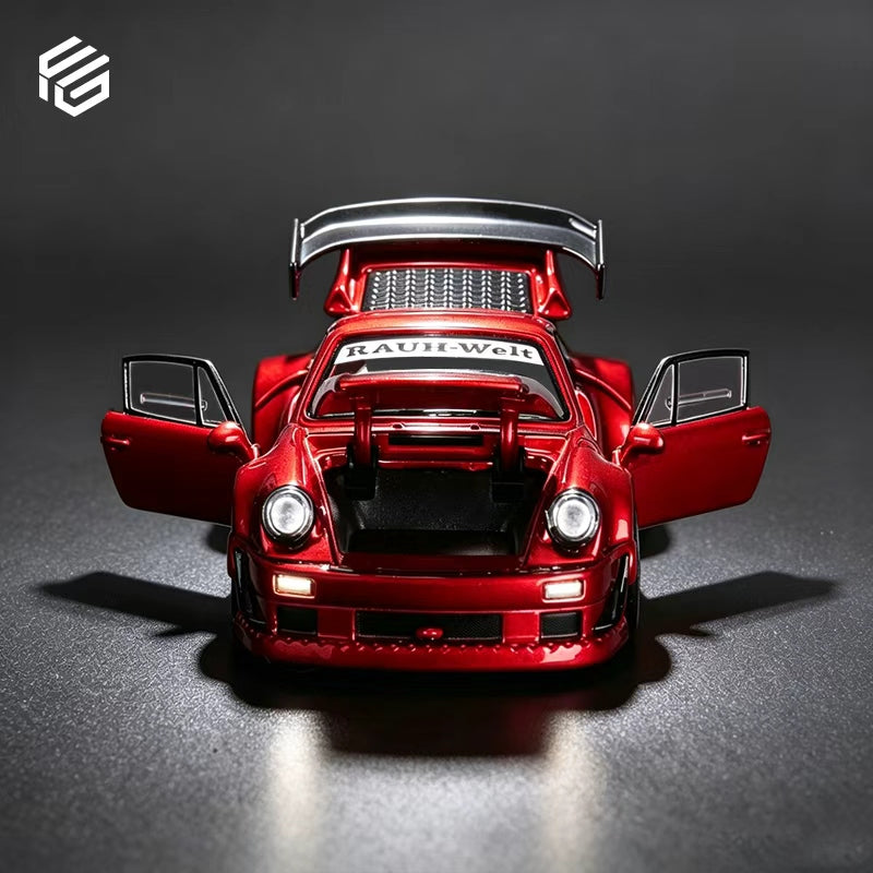 (PREORDER) FG Porsche RWB 930 Full Open (Transparent Red)