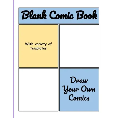 Blank Comic Book: Blank Comic Book Drawing Paper for Kids