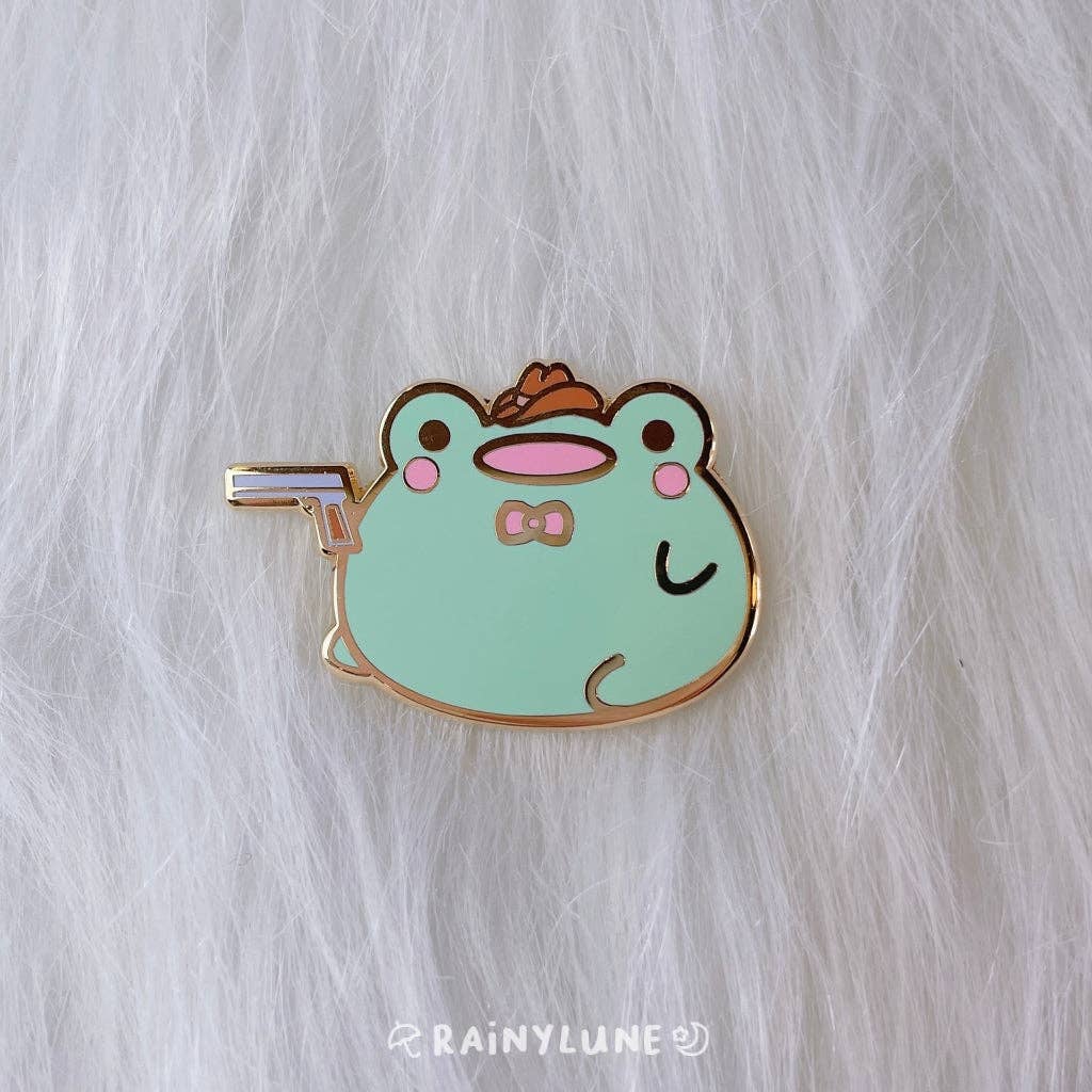 Rainylune Collectible Pin -  Cowboy Frog
