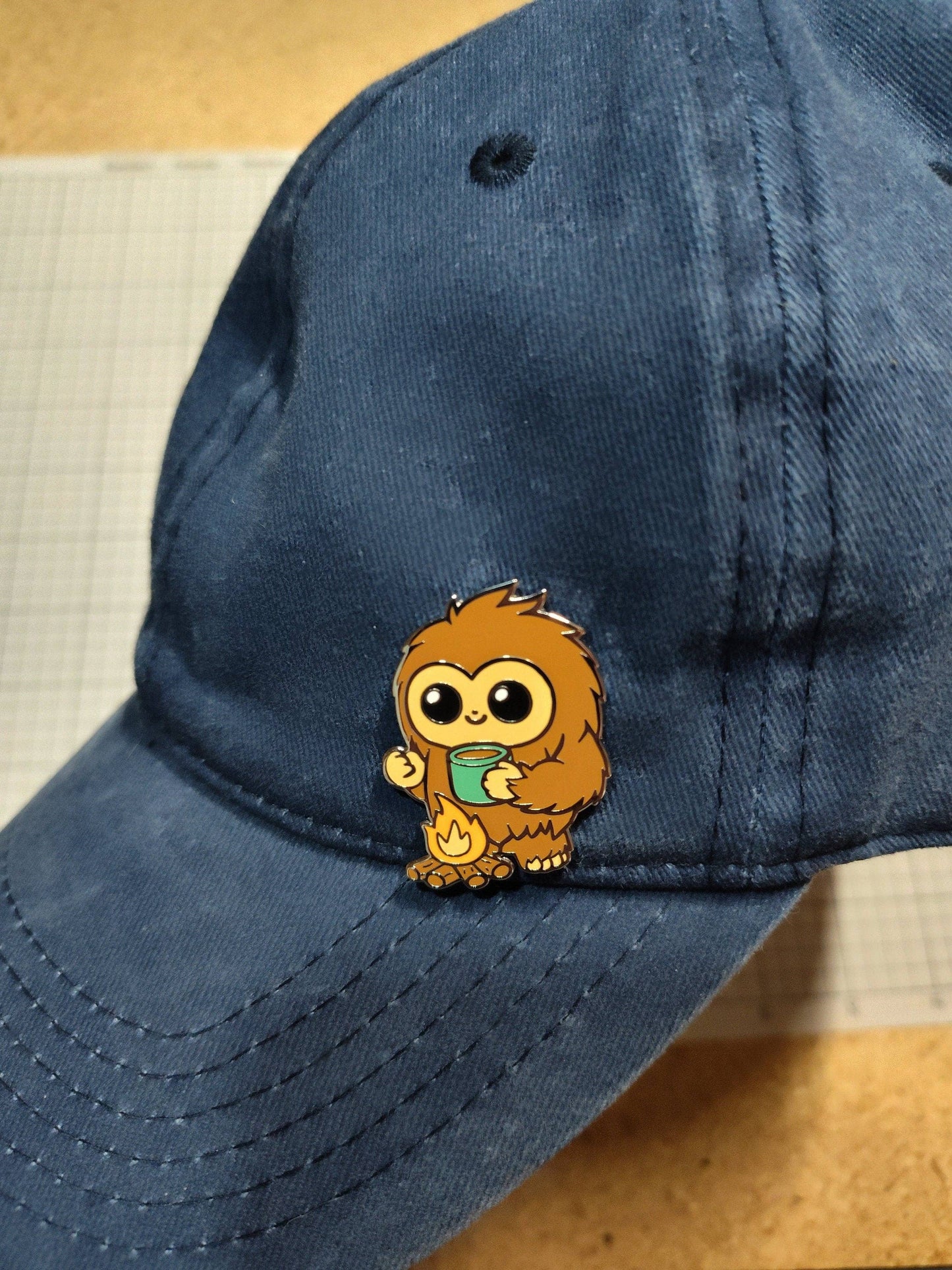 Mountain's Misfits - Bigfoot & Coffee Collectible Enamel Pin - Sasquatch Pin
