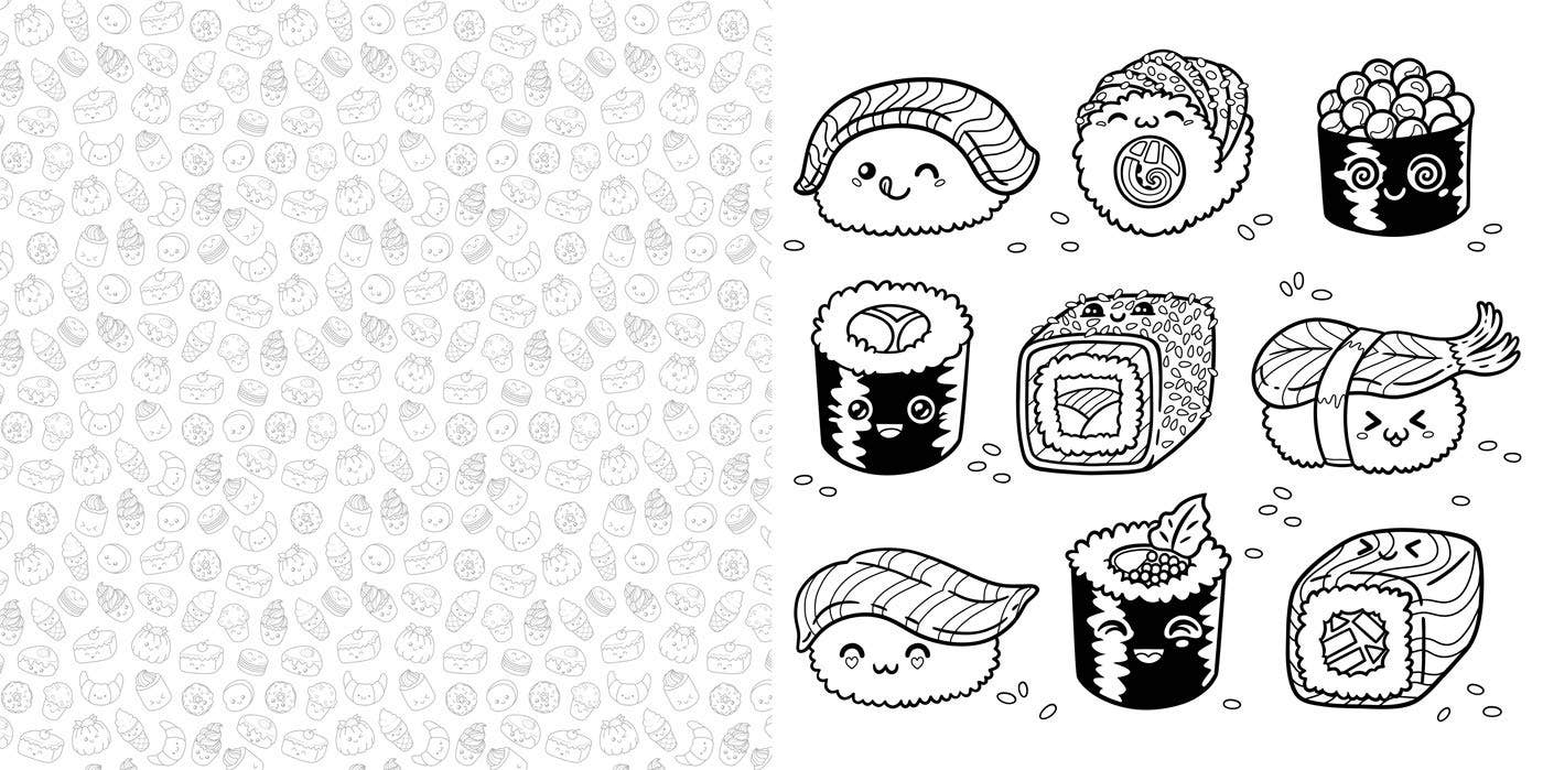 Union Square & Co. - I Heart Kawaii Coloring Book