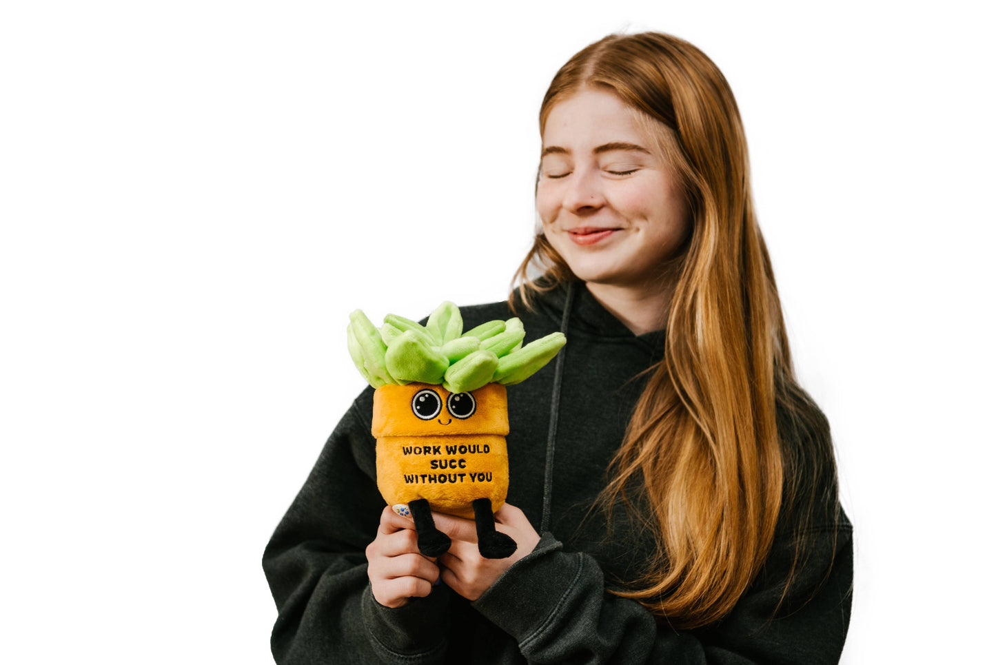 Punchkins - Plush Succulent - "Work Would Succ Without You"