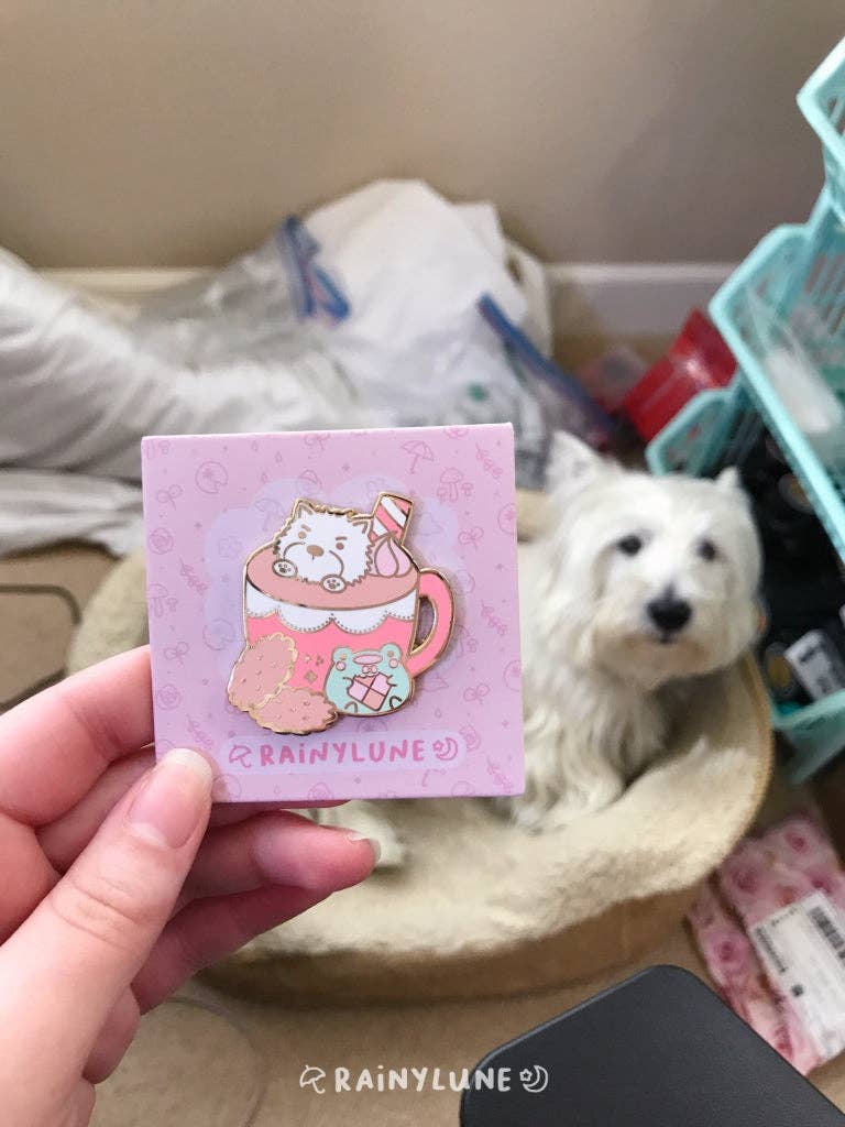 Rainylune Collectible Pin - McDuff & Friend Cocoa Pin