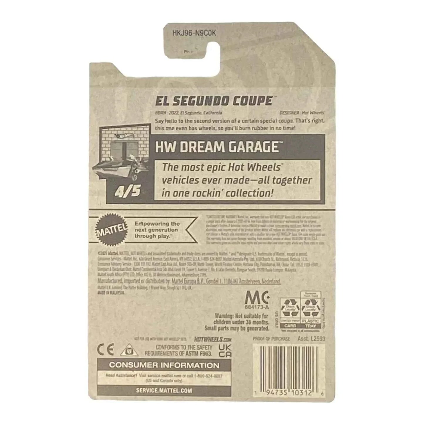 Hot Wheels El Segundo Coupe - Dream Garage Series 4/5