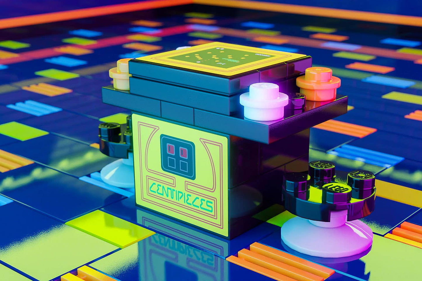 B3 Customs® - Centipieces (Cocktail Style) - Custom LEGO Arcade Machine