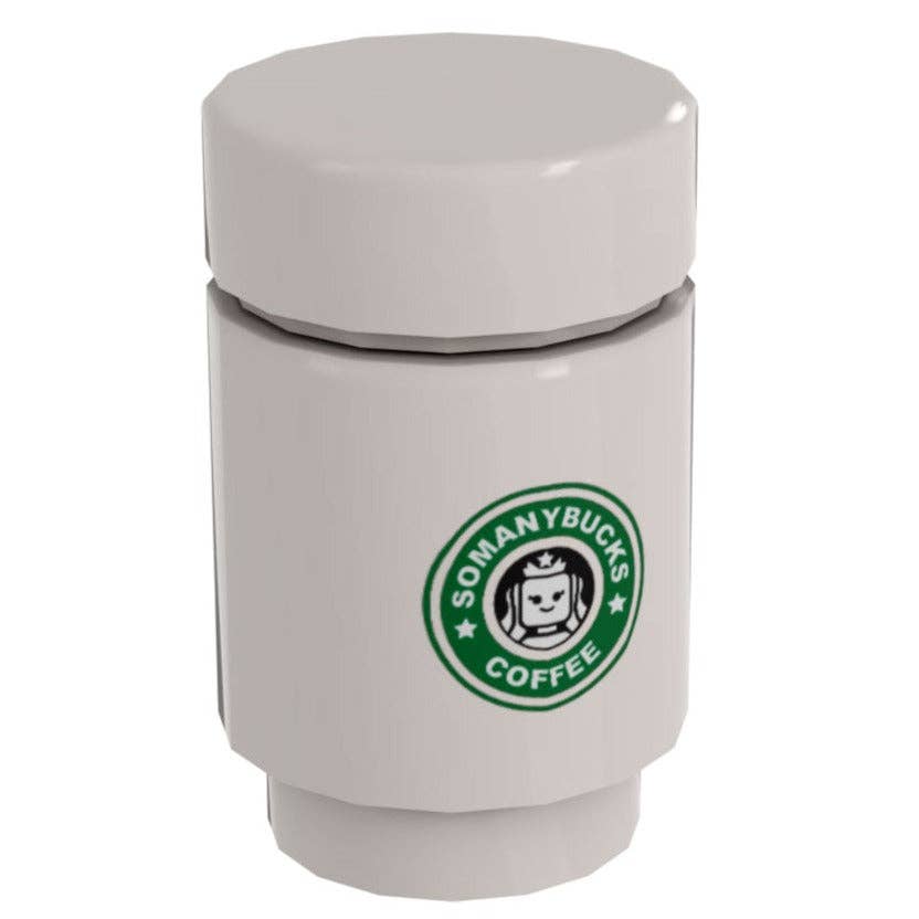 B3 Customs - Taza de café Somanybucks para minifiguras