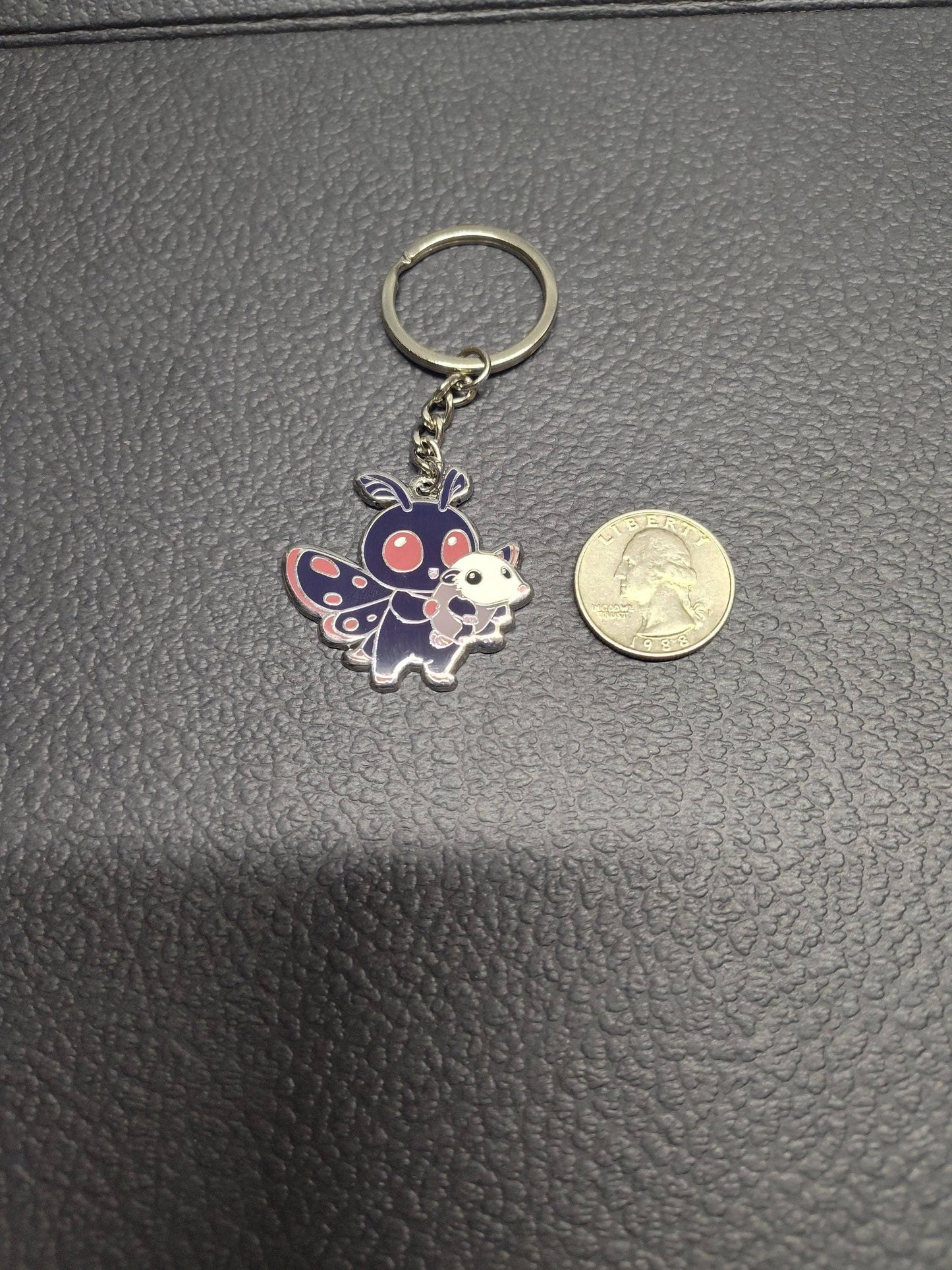 Mountain's Misfits - Mothman w/ Opossum Friend -  Collectible Enamel Keychain