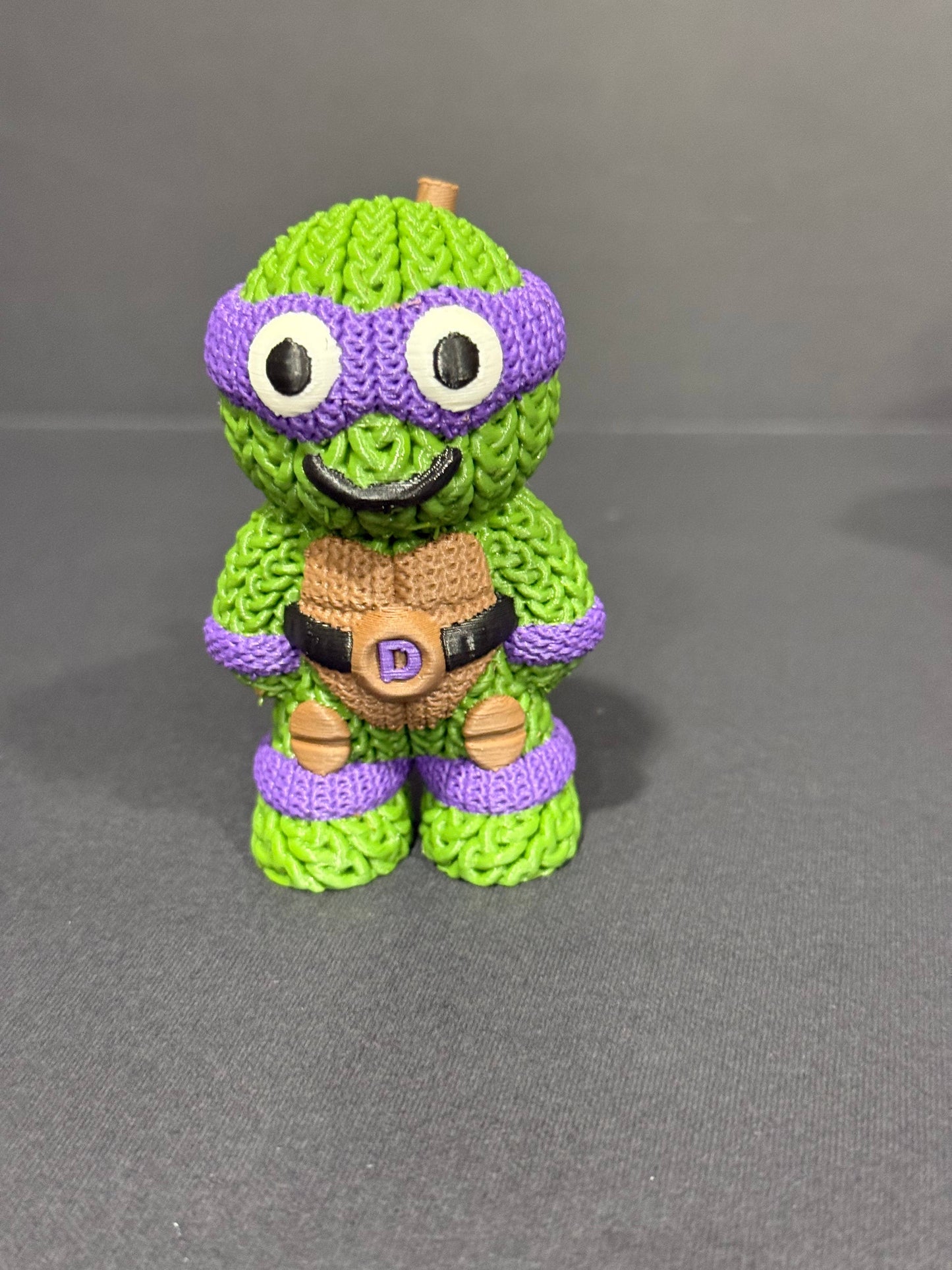 Teenage Mutant Knitted Turtles (Complete Set - 3" figures) - by Upstate Design Decor