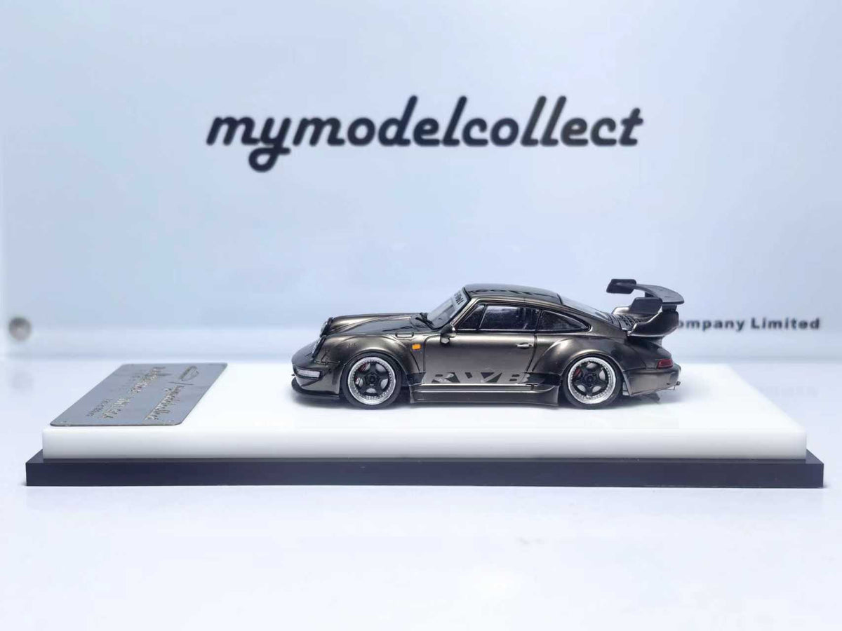 My Model Collect Porsche RWB 964 High Wing (Chrome Pearl Grey)