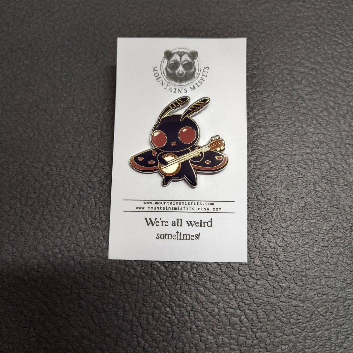 Mountain's Misfits - Mothman w/ Banjo Enamel Collectible Pin