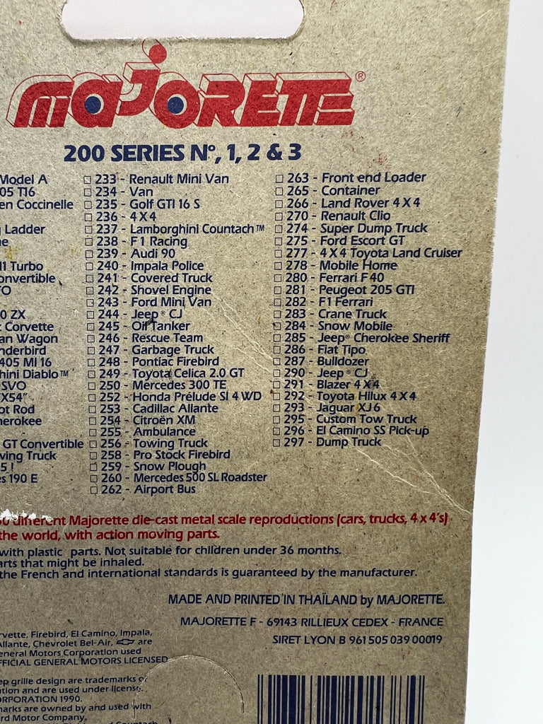 Majorette Movers Série 200 : Mustang SVO