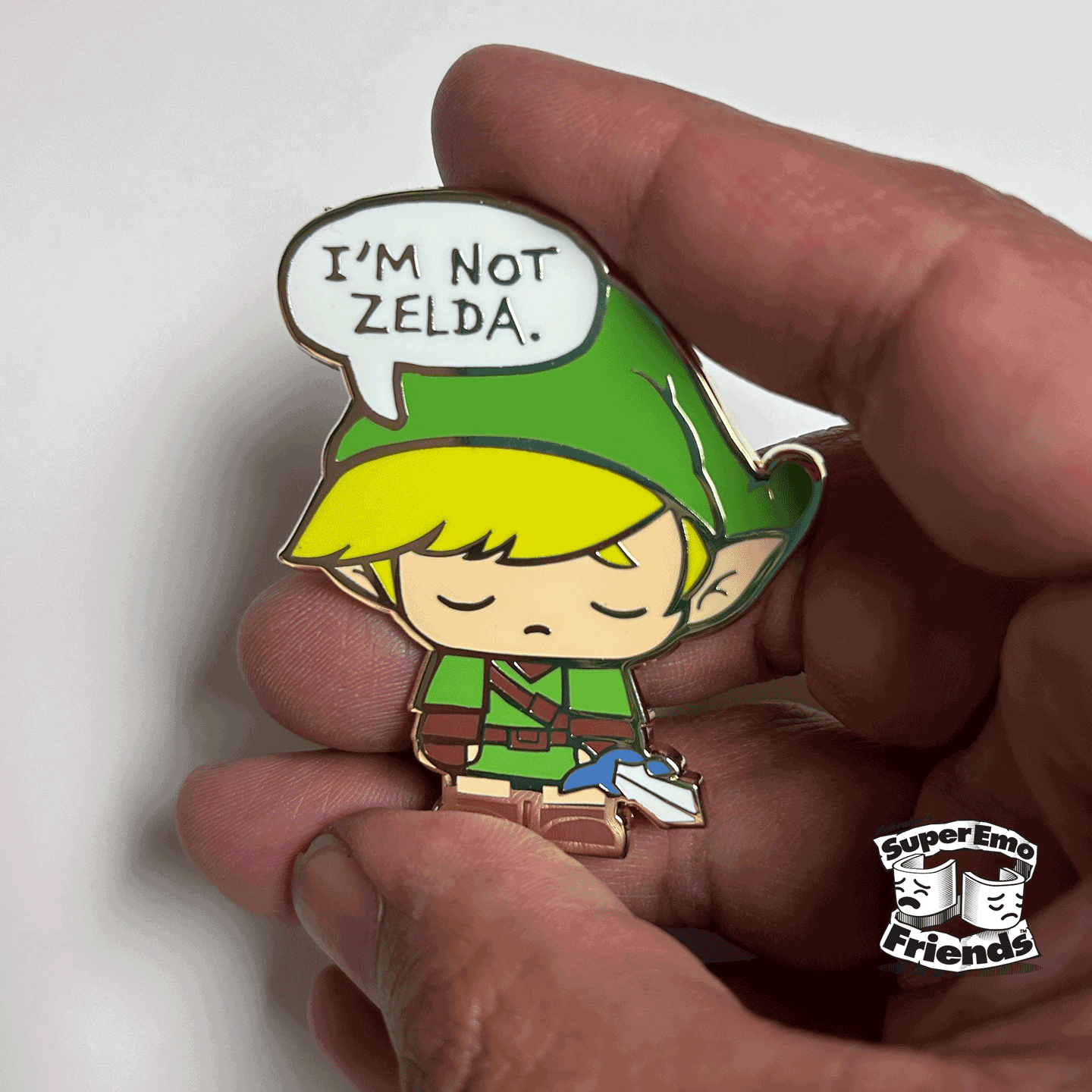 SuperEmoFriends - SuperEmoWink Enamel Pin