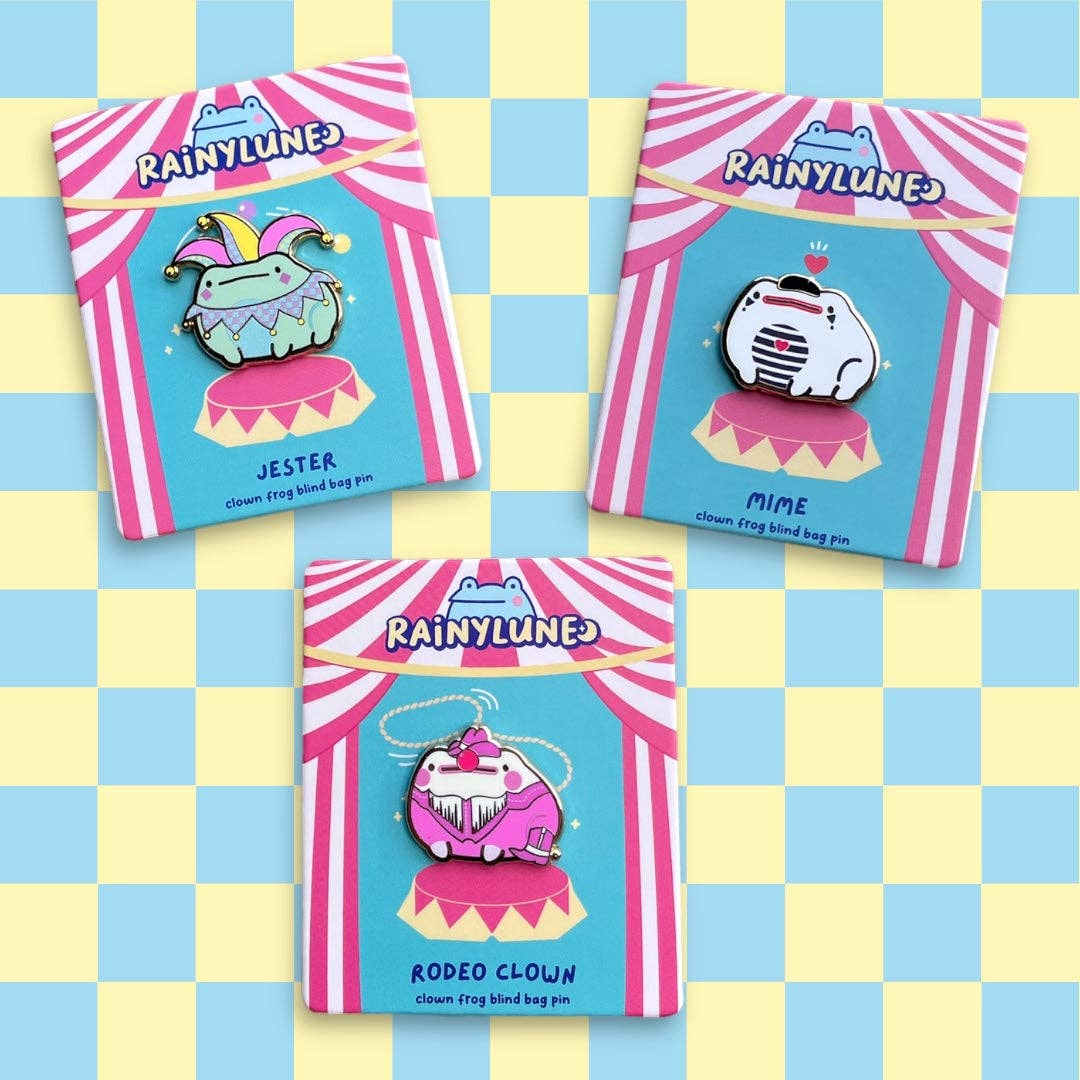 Rainylune Collectible Pin - Clown Frog Blind Bag Pins