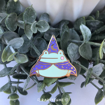 Rainylune Collectible Pin- Wizard Frog Pin