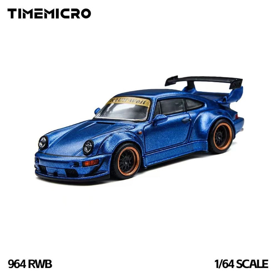 (PREORDER) TimeMicro × PSC DESIGN Porsche RWB 964 "Smilodon" (Navy Blue)