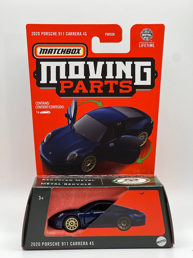 Pièces mobiles - Porsche 911 Carrera 4S 2020 (bleu métallisé foncé)