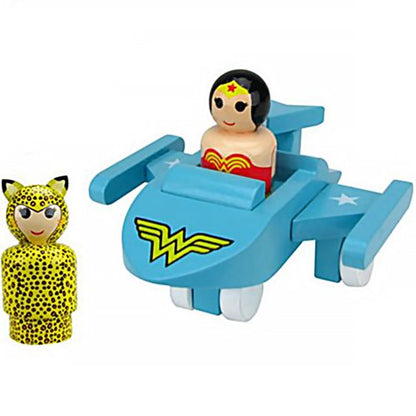 Wonder Woman Invisible Jet avec WW et Cheetah Pin Mates - Convention Excl.