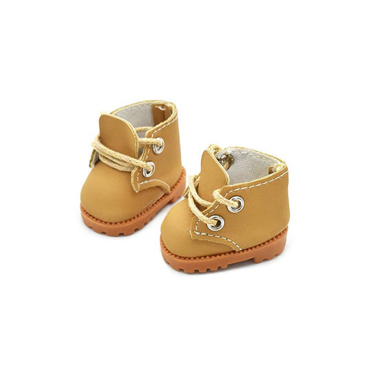 Labubu Clothing Accessories - Handmade Brown Boots by Sparkling Extra