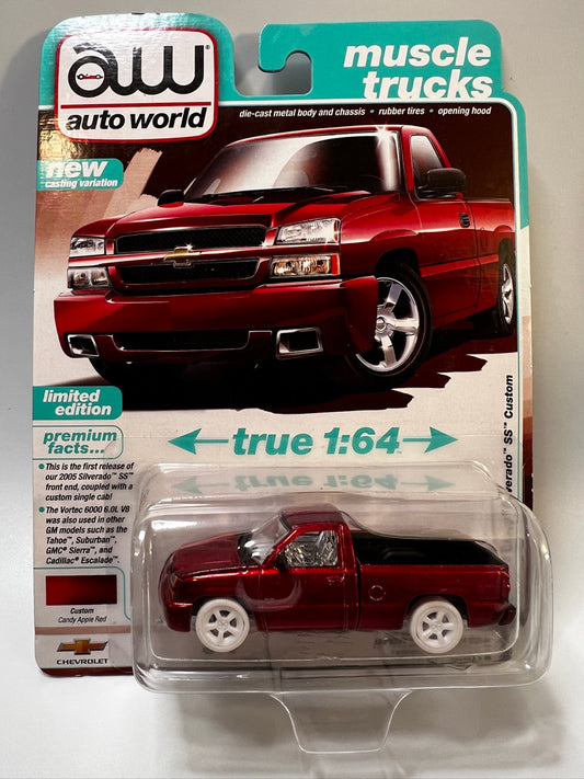 Auto World Muscle Trucks - 2005 Chevy Silverado SS Custom (Candy Apple Red) ULTRA RED CHASE