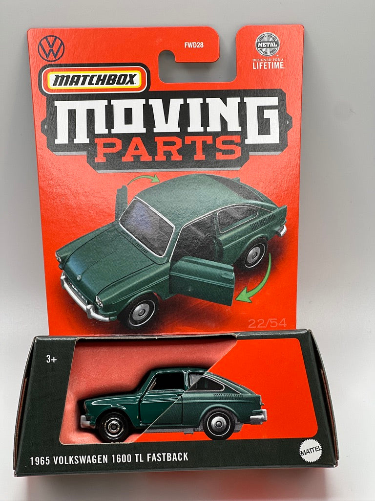 Matchbox Moving Parts - 1965 Volkswagen 1600 TL Fastback (Green)