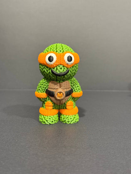 Teenage Mutant Knitted Turtles (Complete Set - 3" figures) - by Upstate Design Decor