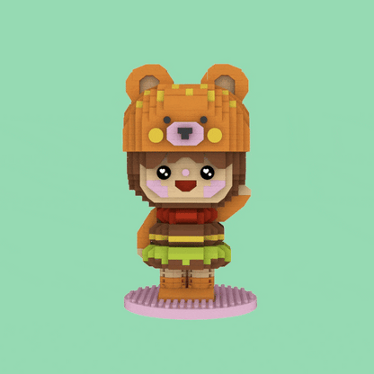 Momiji - Burger Bear mini-bricks