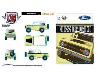 M2 1965 Ford Econoline Van Gasser Bleu Métallisé avec Flammes Édition Limitée