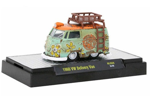 M2 Machines - 1960 Volkswagen Delivery Peace & Love (Weathered)  – Mijo Exclusives