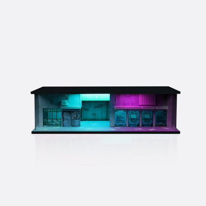 MoreArt Lighted Mechanic Shop (Diorama) - Cyberpunk Series 03