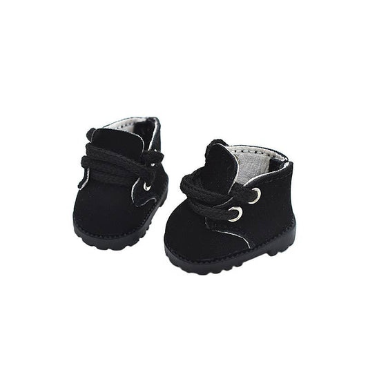 Labubu Clothing Accessories - Handmade Black Boots by Sparkling Extra