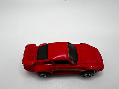 Hot Wheels 1989 Porsche 930 (red w/yellow tampo) loose