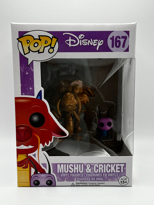 Funko Pop! Disney - Mushu (Gold) & Cricket