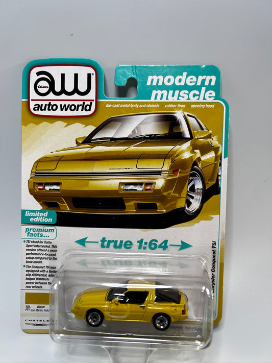 Auto World Modern Muscle - 1988 Chrysler Conquest TSi (San Marino Yellow)