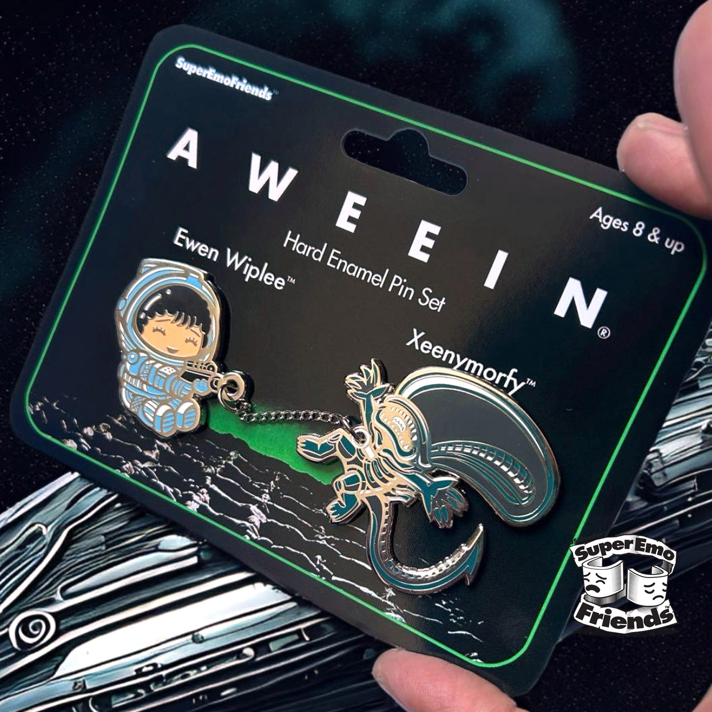 SuperEmoFriends - Aweein Enamel Pin Set