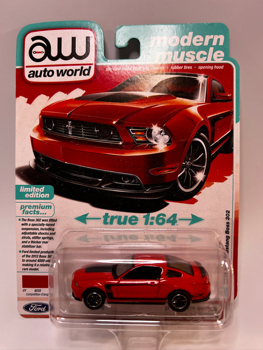 Auto World Modern Muscle - 2012 Ford Mustang Boss 302 (Competition Orange)